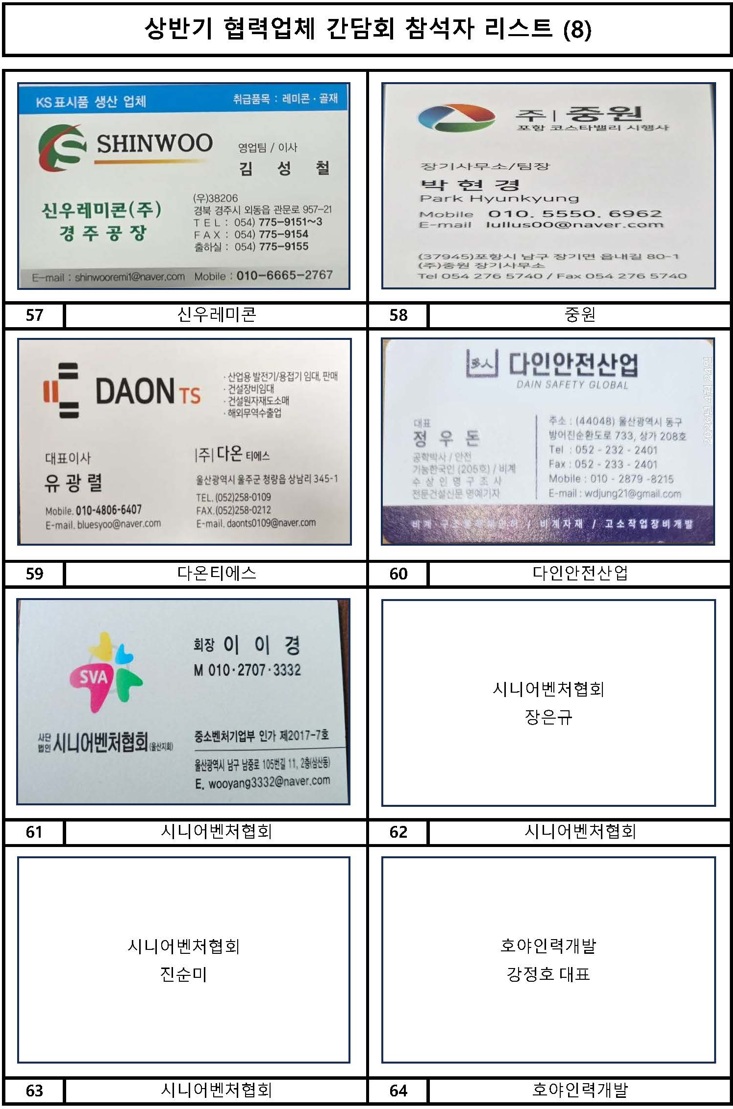 협력사 명함
